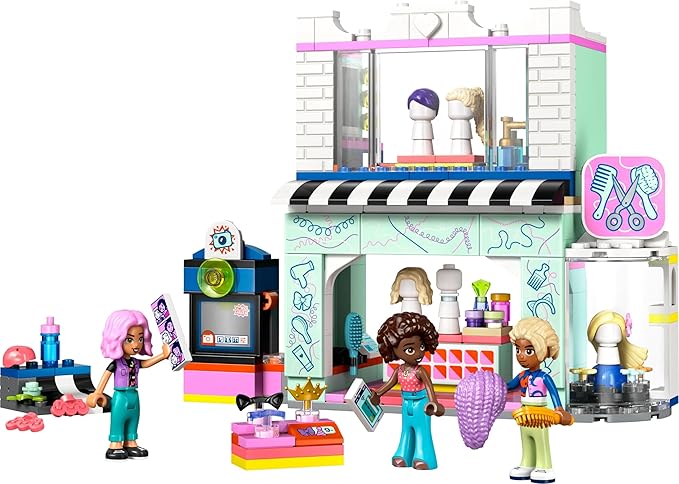Lego 42662 Friends Hair Salon and Accessory Shop Toys Birthday Present Blocks Girls Boys Children 7 Years 8 Years 9 Years Elementary School Students Pretend Play Pretend Play