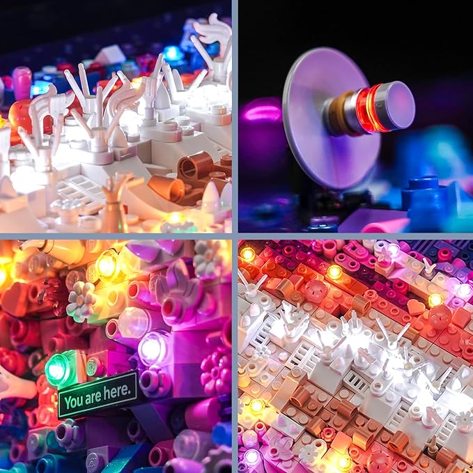 BrickBling LED Lights Compatible with Lego The Milky Way Galaxy Creative Light Kit Compatible with Lego 31212 (Lights Only No Model) (RC Version Light)