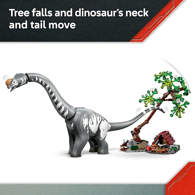 LEGO Jurassic World Raptor &amp Titanosaurus Tracking Mission Kids Toy - Building and Learning Toy for Pretend Play - Dinosaur Action Figures for Boys &amp Girls Ages 7+ - Gift Idea for Birthdays -