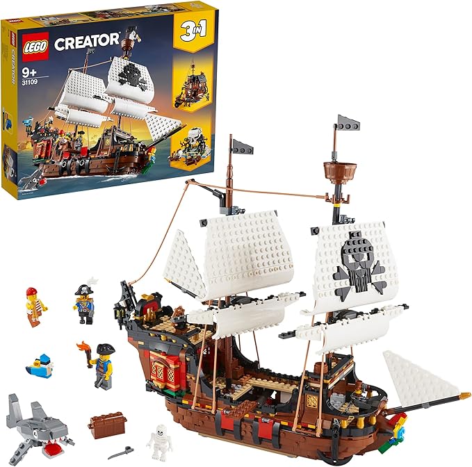 Lego® Creator 3in1 Pirate Ship 31109 Building PlaysetPirates and Model Ships