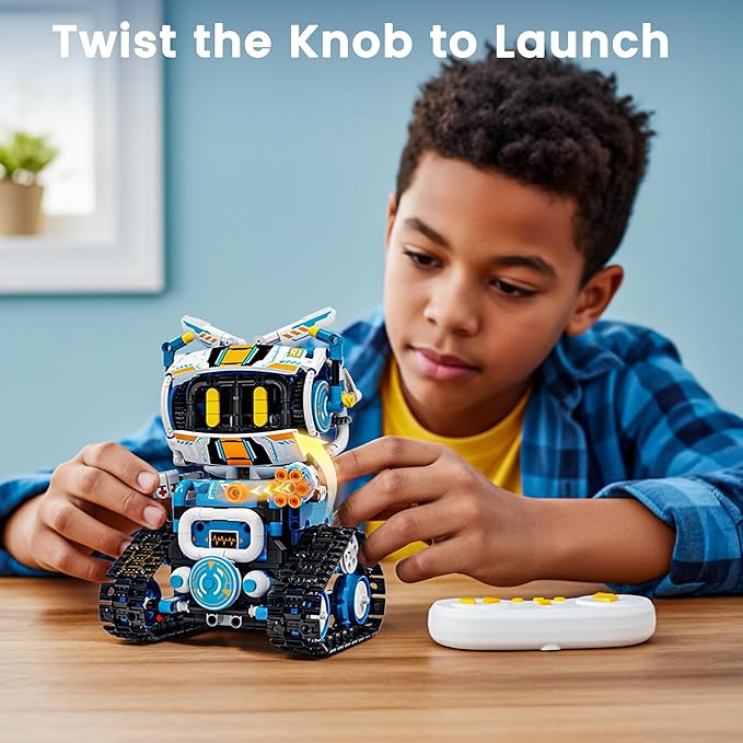 5 in 1 STEM Robotics Kit for Kids 8-12 APP &amp Remote Control Robot Building Kit Science Project Kit &amp STEM Toys for Ages 8-13 Gifts for 8 Year Old Boys Girls