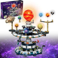 Spinning Solar System Space Building KitCompatible with Lego Space with 9 Planets Rotatable &amp Rocket Sets STEM Educational Space Toy Solar System for Kids for Boys Girls 6-14 and Adults(964 Pcs)