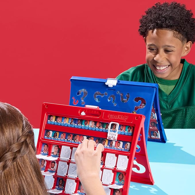 Guess Who? NFL Edition Board Game | Officially Licensed NFL Game for Kids and Families | Ages 6+ | 2 Players | 15 Mins. | Football Games