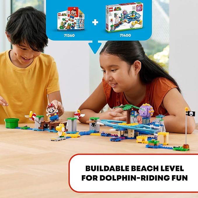 LEGO Super Mario Big Urchin Beach Ride Expansion Set 71400 Building Kit Collectible Toy for Kids Aged 7 and up (536 Pieces)