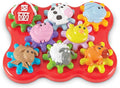 Learning Resources Barnyard Friends Build &amp Spin - Toddler Sensory Toys Montessori Building Set Preschool STEM Busy Board Cogs and Gears for Kids Fine Motor Skills Gifts for Boys and Girls