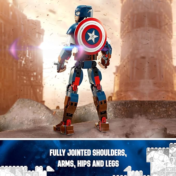 Captain America Construction Figure