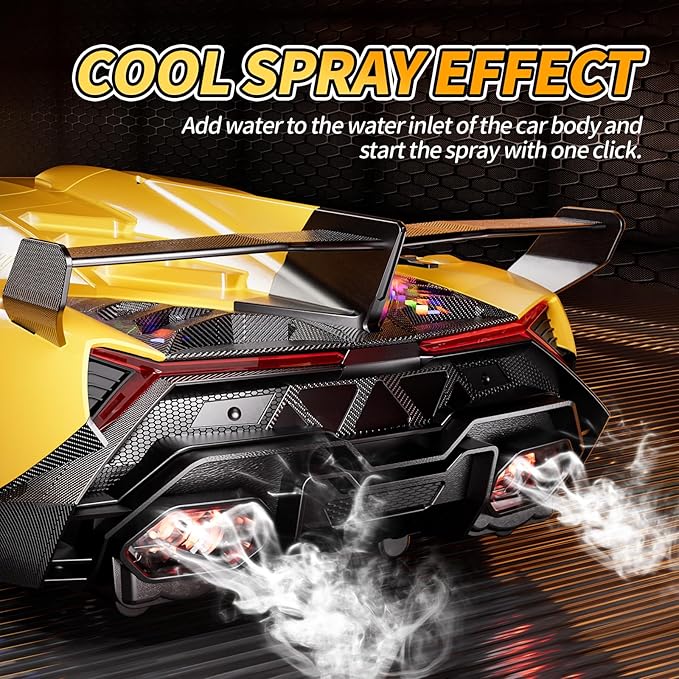 1:10 Big Size Transform RC Car Gesture Sensing Transformation 2.4GHz Remote Control Car One Button Deformation to Robot with LED Lights Transforming Toy Cars Gift for Kids Age 8-12 Years Old Boys