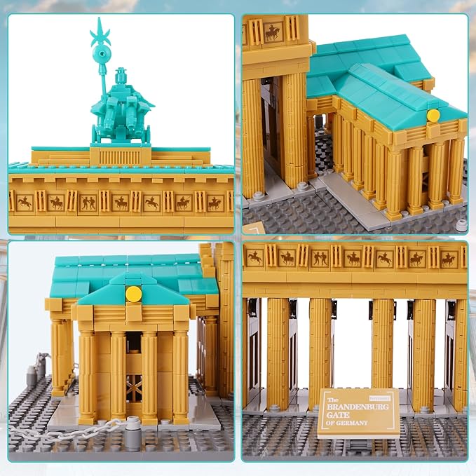 Oichy Brandenburg Gate Building Blocks Set 1551PCS Creative Toy Building Sets World Famous Architecture Model Kits Best Gift for Adults and Kids