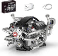 Mini V8 Engine Model Kit That Runs 770PCS Motorized Building Set for Adults with Lights STEM Construction Engineering Toy DIY Project Gift for Men and Teens