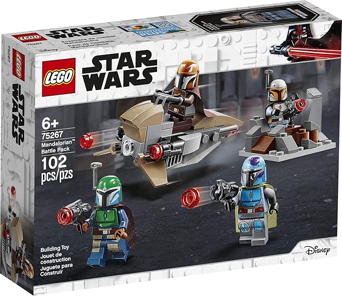 LEGO Star Wars Mandalorian Battle Pack 75267 Mandalorian Shock Troopers and Speeder Bike Building Kit Great Gift Idea for Any Fan of Star Wars: The Mandalorian TV Series (102 Pieces)