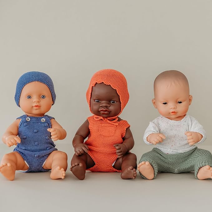 Miniland Realistic Baby Doll with Anatomically Correct Features Reborn Baby Dolls Cute Scented Body with Vanilla Perfume Comes in Polybag 12 5/8 inches Tall | Caucasian Girl