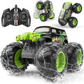 Amphibious Remote Control Monster Truck for Kids Self-Balancing 4WD Stunt RC Truck with Wheelie Action Waterproof All-Terrain Off-Road Big Tire Toy Car for Boys Girls Ages 6–12 Pool Gift