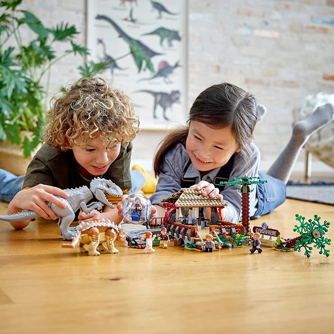 LEGO Jurassic World Indominus rex vs. Ankylosaurus 75941 Awesome Dinosaur Building Toy for Kids Featuring Jurassic World Character Minifigures for Hours of Creative Fun (537 Pieces)