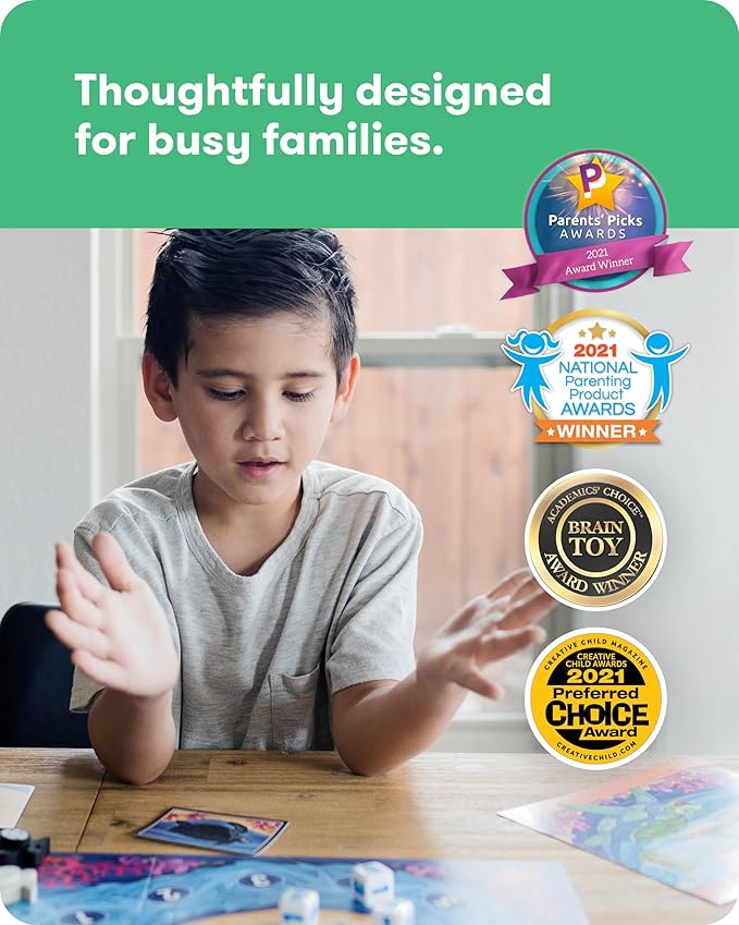 SimplyFun Shore Seekers - A Fun and Interactive Math Board Game for Kids - Practice Addition and Multiplication Skills - Math Game for Kids 2 to 7 Players Ages 7 &amp Up