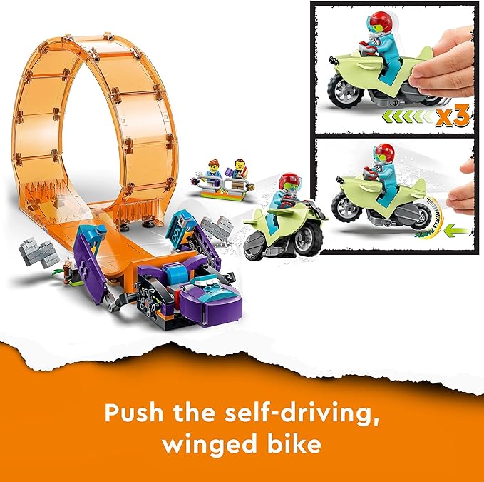 Lego City Stuntz Smashing Chimpanzee Stunt Loop 60338 Building Toy Set for Boys Girls and Kids Ages 7+ (226 Pieces)