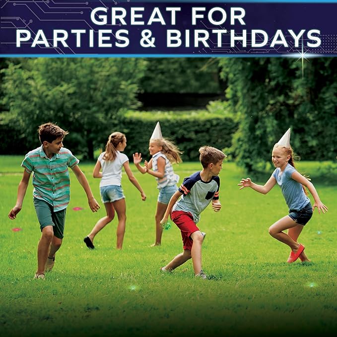 Glow in The Dark Capture The Flag Game - Starter Set | Ages 8+ | Glow in The Dark Outdoor Toys | Outdoor Games for Kids 8-12+ | Flag Football Gifts &amp Boys Birthday Gifts | Glowing Excitement!