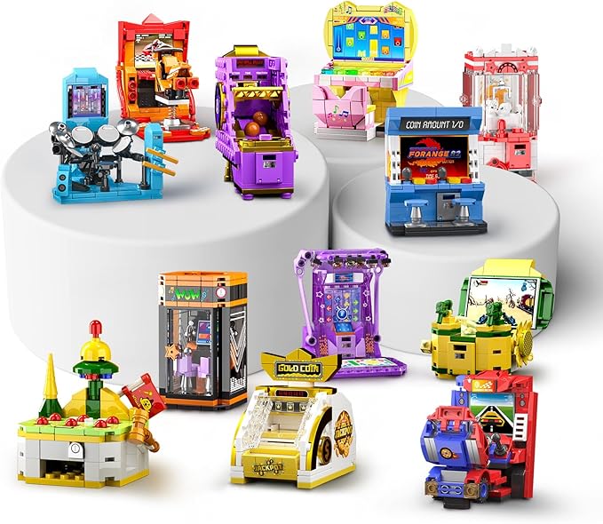 NUTCRACKER 12 in1 Game Console Building Set for Adults Mini Friends Game Console Toy Building Set Party Favors for Goodie Bags Easter Birthday Gifts（1228 Pieces）