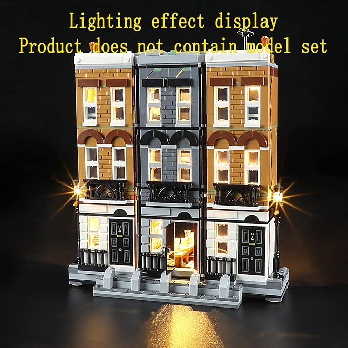 LED Light Kit Compatible with Lego 12 Grimmauld Place - Lighting Set for 76408 Building Model (Model Set Not Included)