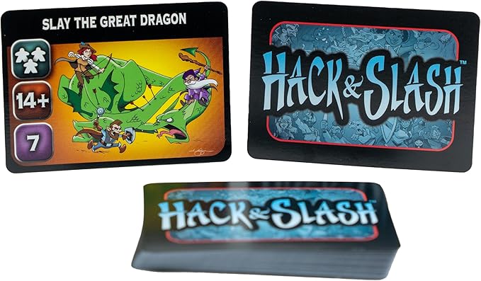 Steve Jackson Games Hack &amp Slash Deluxe - Strategy Board Game - for 1 to 6 Players and Ages 14+