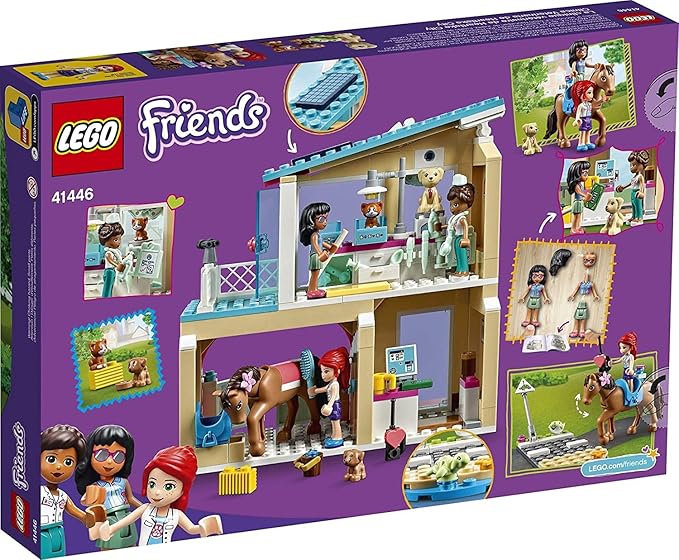 LEGO Friends Heartlake City Vet Clinic 41446 Building Kit Animal Rescue Toy Makes a Great-Value Christmas Holiday or Birthday Gift for Kids Who Love Vet Clinic Pretend Play New 2021 (258 Pieces)