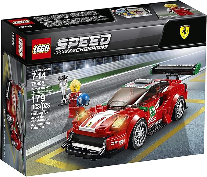 LEGO Speed Champions Ferrari 488 GT3 “Scuderia Corsa” 75886 Building Kit (179 Pieces)