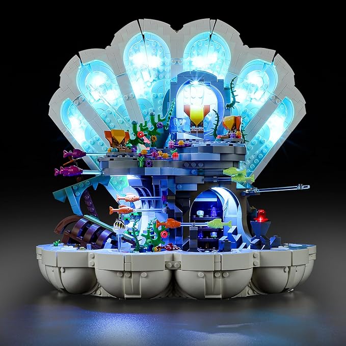 LED Light Kit for Lego Disney 43225 The Little Mermaid Royal Clamshell Set Compatible with Lego 43225 Building Blocks Model(Not Include Blocks Set)