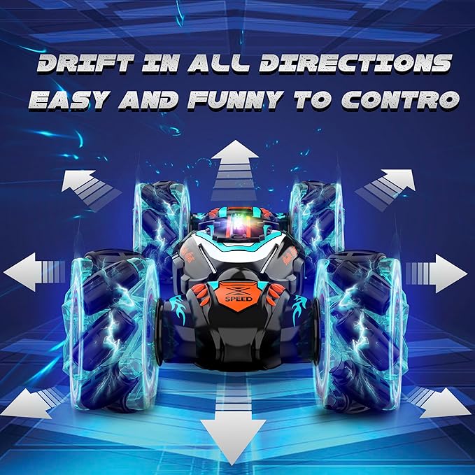 Remote Control Car Gesture Sensing RC Stunt Car 4 WD Transform Off Road for Rotating 2.4Ghz Hand Controlled Remote Control Twister Cars RC Cars for Kids Boys Girls Toy Gift Age 6 7 8 9 10 11 12 yr