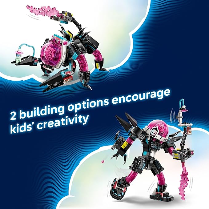 LEGO DREAMZzz Mateo vs. Cyber Brain Mech Robot Building Toy for Kids - Pretend Play Set W/Matteo &amp Dreamling Toy Figures for Boys &amp Girls Ages 8+ - 2 Ways to Build - Gift Idea for Birthdays -