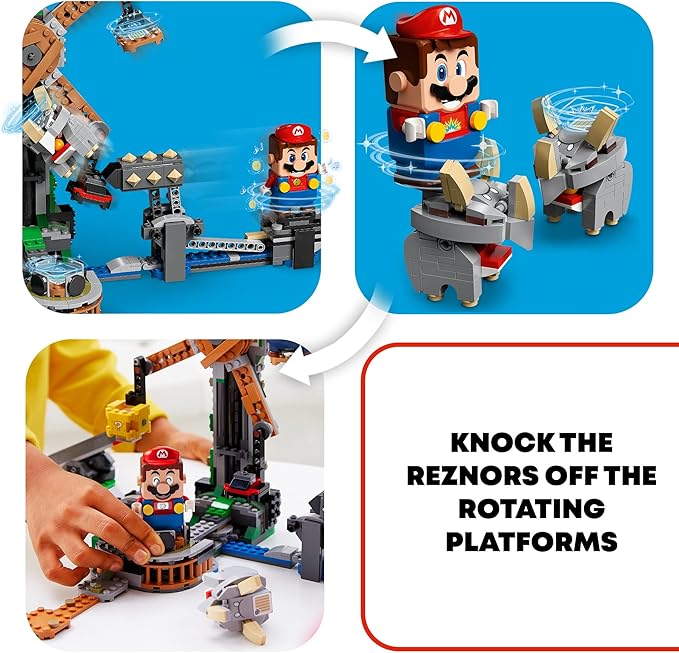 LEGO Super Mario Reznor Knockdown Expansion Set 71390 Building Kit Collectible Toy Playset for Kids New 2021 (862 Pieces)