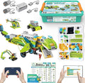 makerzoid Coding Robot Kit for Kids Ages 6+ 200+ in 1 APP Control Dinosaur Robot Toy Educational Scratch Program Robotic Kit with 47 Video Courses Toy for Boys Girls(600 Blocks)