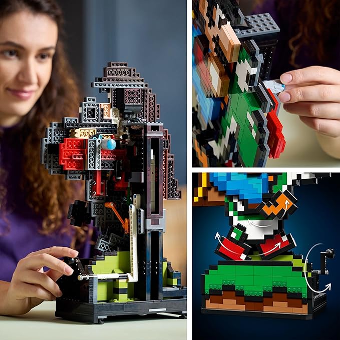 Lego Super Mario Super Mario World: Mario &amp Yoshi Nintendo Collectible Set Pixeled Figures Gift for Adult Fans Playful Display Model Fun Room Decor 71438
