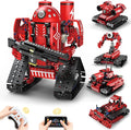 STEM Robot Toys for Kids Ages 8-14 5-in-1 Remote Control and APP Programmable Robot Toys - 495 Pcs DIY Building Science Educational Kit Building Block Birthday Present for Teen Boys Girls