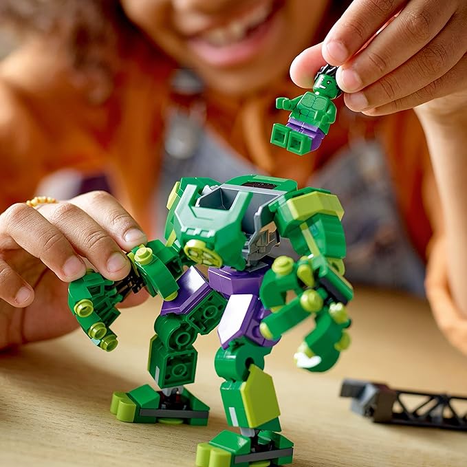 LEGO Marvel Hulk Mech Armor 76241 Avengers Action Figure Set Collectable Super Hero Buildable Toys for Boys and Girls Ages 6 Plus Gift Idea
