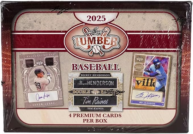 2025 Leaf Lumber Baseball Hobby Trading Card Box (One Autograph Per Box)