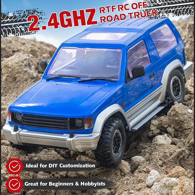 1/14 RC Rock Crawler 4X4 LD1297 4WD Off Road Truck 2.4G RC Climbing Car RTF Full Proportional Vehicles with LED Lights Hobby Toys for Adults