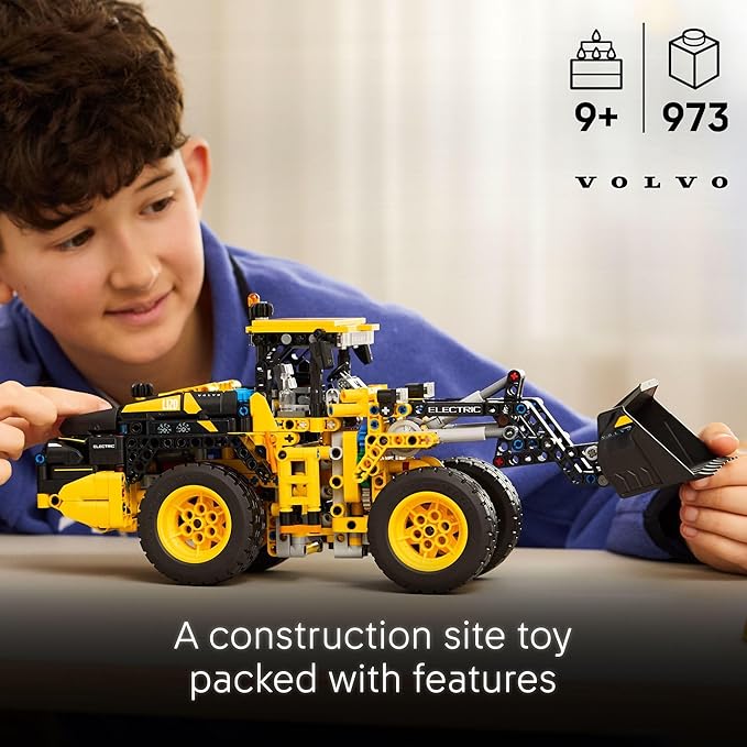 LEGO Technic Volvo L120 Electric Wheel Loader Construction Toy - Pretend Play Building Set - Great Birthday Gift for Boys Girls and Kids 9+ Who Love Vehicle Playsets - 42209