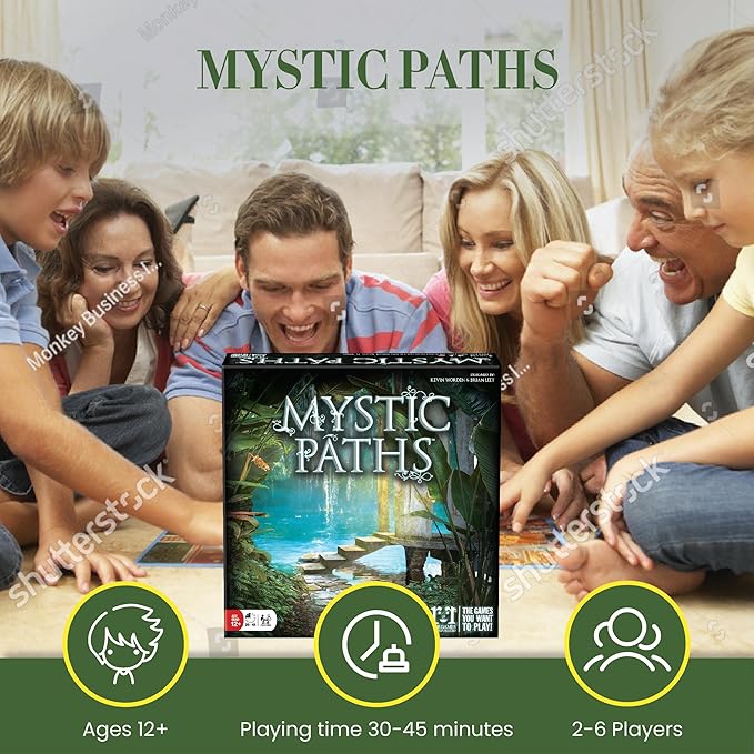 R&ampR Games Mystic Paths Cooperative Board Game for Adults and Kids Card Games for Family Night