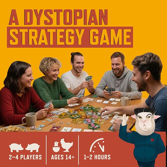Standard Edition – Strategy Board Game for Adults and Family 2–4 Players 1-2 Hours Resource Management Area Control and Asymmetric Powers w/Nuclear Farm Animals Great for Game Night