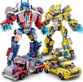 HIGH GODO Transforming Building Set 2in1 Transforming Robot and Truck Building Kit Cool Robots Gifts Toys for Teens Adults 14+ (879 PCS)
