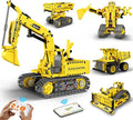 aukfa Excavator Robot Building Toys for Boys STEM Projects for Kids Ages 8-12 Remote &amp APP Control Stem Kits Learning Educational Building Kit Dinosaur Robot Toy Gifts for Boys Girls (555 Pieces