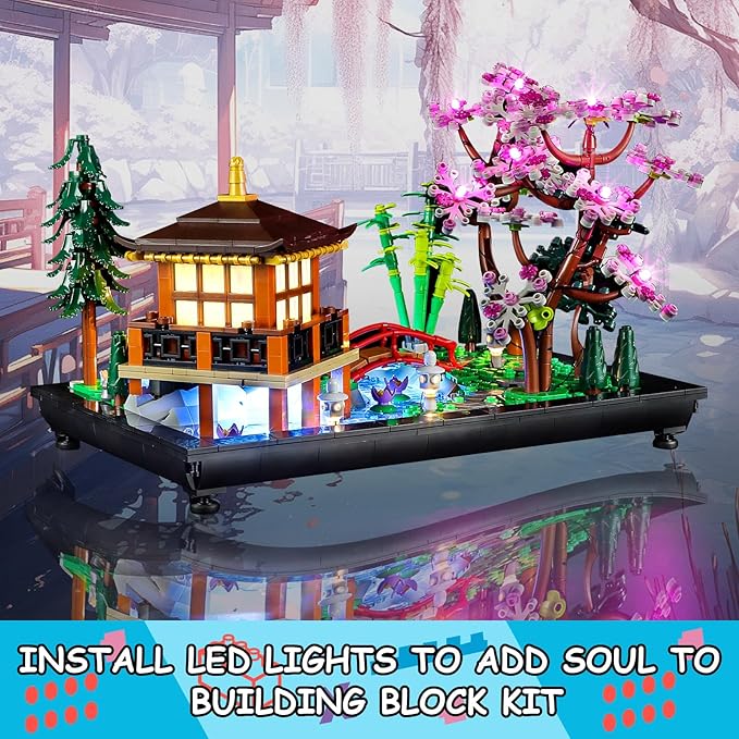 LED Light Kit for Lego 10315 Icons Tranquil Garden Set Compatible with Lego 10315 Building Blocks Model(Not Include Blocks Set)