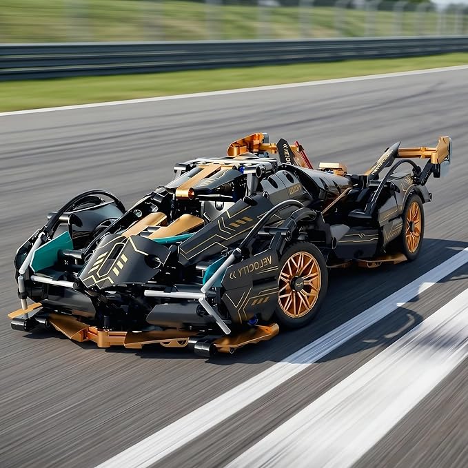 RC Building Blocks for Adults 1314PCS 1:14 Scale Supercar Model with APP Control LED Lights Motorized STEM Toy Sports Car Build Your Own RC Car Kit