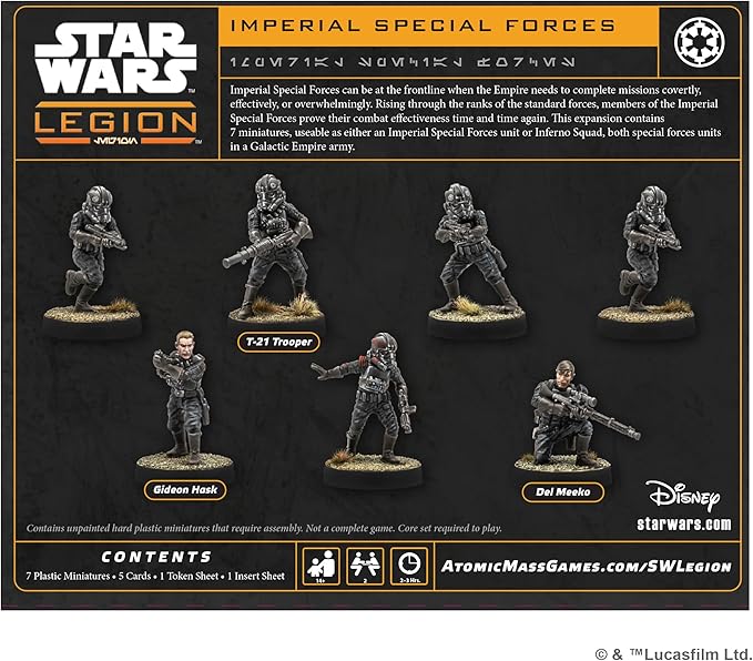 Asmodee Star Wars: Legion Imperial Special Forces - Tabletop Miniatures Game Strategy Game for Kids and Adults Ages 14+ 2 Players 90 Min Playtime