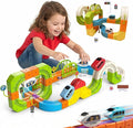 Electric Train Set for Kids Ages 3-8 - 145 Pcs STEM Building Toys with Flexible 3D Tracks - Birthday Gift for Boys Girls