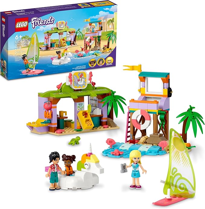 LEGO Friends Surfer Beach Fun 41710 Building Toy Set for Girls Boys and Kids Ages 6+ (288 Pieces)