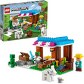 LEGO Minecraft The Bakery Building Kit 21184 Game-Inspired Minecraft Toy Set for Kids Girls Boys Age 8+ Featuring 3 Minecraft Figures and Goat with Village and Treasure Chest Accessories Gift Idea