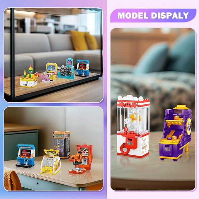 NUTCRACKER 12 in1 Game Console Building Set for Adults Mini Friends Game Console Toy Building Set Party Favors for Goodie Bags Easter Birthday Gifts（1228 Pieces）