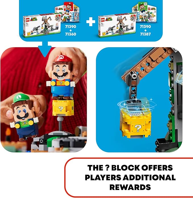 LEGO Super Mario Reznor Knockdown Expansion Set 71390 Building Kit Collectible Toy Playset for Kids New 2021 (862 Pieces)