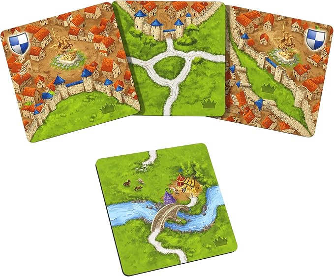 Hans Im Gluck Carcassonne Jousts &amp Crests Board Game Expansion - Compete in The King’s Tournament with Champions Prizes &amp Statues Family Fun for Kids &amp Adults Ages 8+ 2-5 Players 45 M