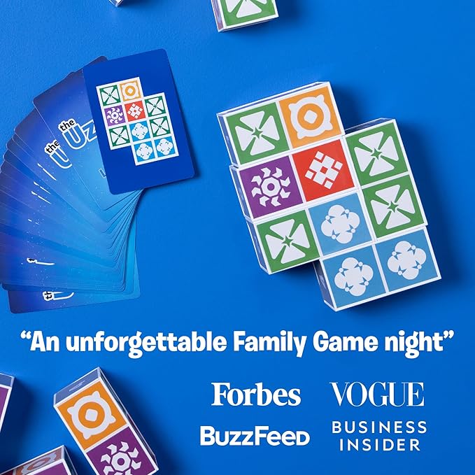 Uzzle 3.0 Board Game &amp Blockwork Bundle – Ultimate Family Fun Pack - Fast-Paced Puzzle Games for Ages 4+ - Multiple Difficulty Levels - 2 to 4 Players
